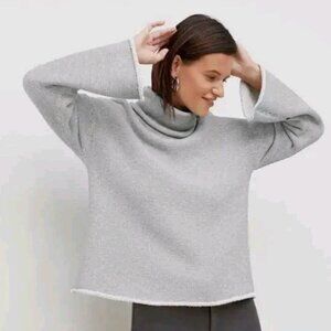 M.M. LaFleur The Sharon Top Sweater Grey Size Small